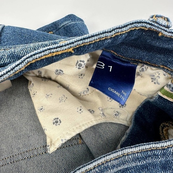 PILCRO The Cigarette High-Rise Slim Straight Jeans Cotton Blend Blue Size 31 - Picture 15 of 16